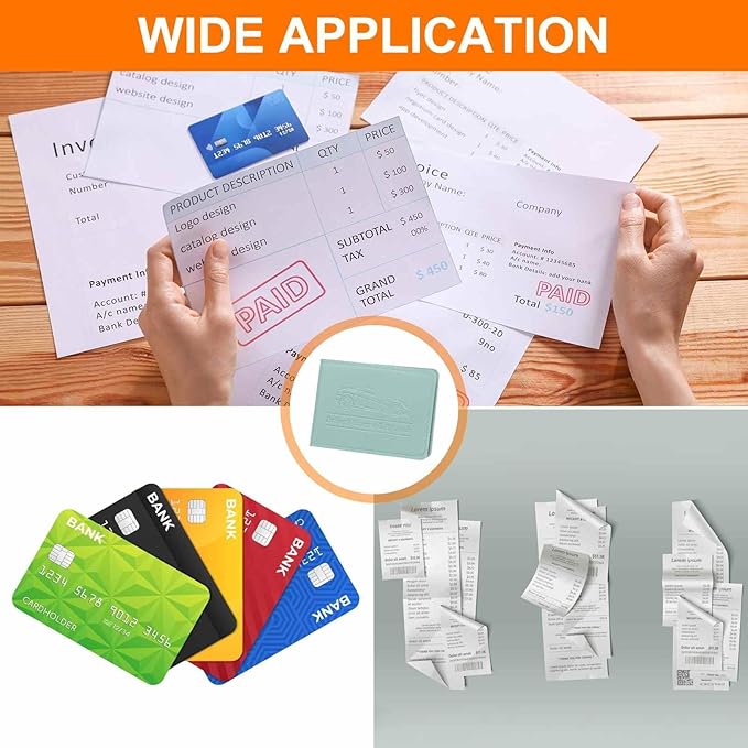 HARFINGTON Car Registration and Insurance Holder PU Leather Vehicle Glove Box Organizer Storage Accessories Car ID Holder with 4 Pockets for License ID Card Bank Card Documents, Blue