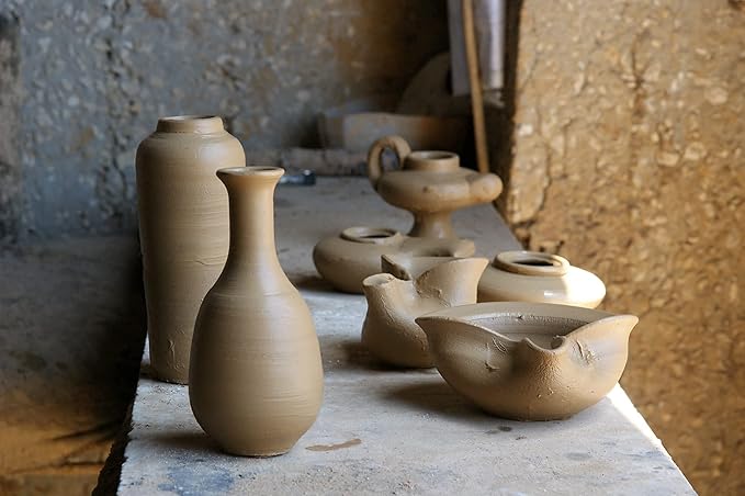 Canaanite Biblical Clay Oil Lamp – Authentic Terracotta Replica from The Time of The Bible - Handmade in The Holy Land for Christian and Jewish Prayer or Gift