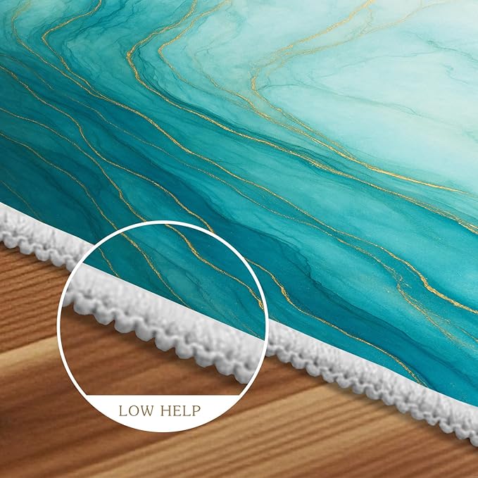 Luxury Marble Rug - 3x4 Rug, Abstract Marble Outdoor Rugs, Abstract Modern Entryway Rugs, Washable & Non Slip Carpet Home Decor