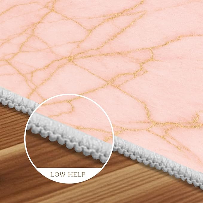 Abstract Marble Rugs - 7x10 Area Rug, Modern Art Area Rugs, Luxury Marble Living Room Rug, Washable & Non Slip Large Rug Home Decor