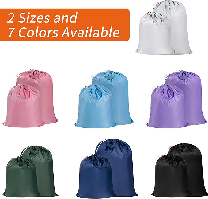 Gifts for Women,Polecasa Extra Heavy Duty Large Laundry Bag with Sturdy Handles and Drawstring Closure, Christmas Gift for Men, 28 x 36 inches Storage Bag for Basket, College, Dorm, Travel, Silver