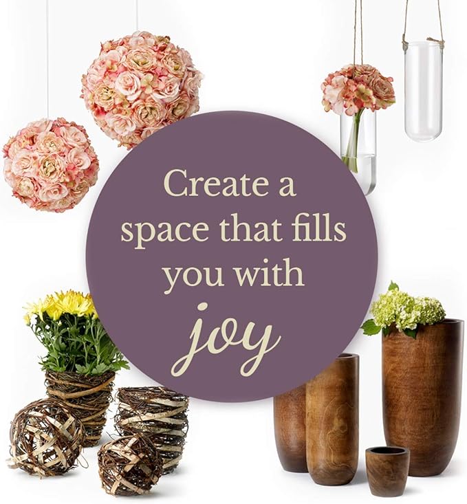Serene Spaces Living Free-Form Glazed Ceramic Bud Vase, Set of 4- Centerpiece for Vintage Weddings, Events, Measures 5.5" Tall and 2.75" Diameter