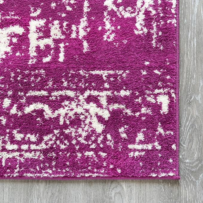 Rugs.com Arlington Collection Rug – 10' x 13' Purple Medium-Pile Rug Perfect for Living Rooms, Large Dining Rooms, Open Floorplans