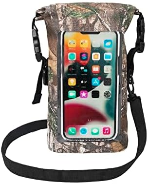 geckobrands Waterproof Phone Tote with 2L Dry Bag and Adjustable Strap – Protect Your Phone and Valuables While on The Go