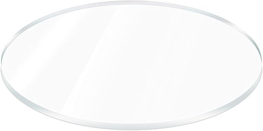 Acrylic Round Sheet 24" Clear Circle 1/8" Thick Flat for DIY Crafts Wall Safer Than Glass Light Weight Plastic Center Piece Wedding Events by Marketing Holders