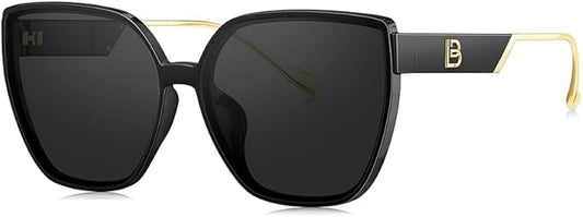 BOLON Women Trendy Cat Eye Polarized Sunglasses, Exclusive Eyewear Brand of EssilorLuxottica