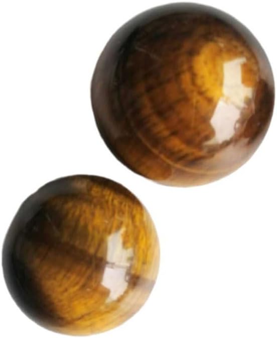 Natural Tiger's Eye Healing Crystal Gemstone Sphere Ball for Reiki Balancing Meditation Energy Home and Office Decoration (4.5-5cm, Tiger's Eye)