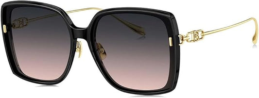 BOLON Women Trendy Elegant Oversized Square Sunglasses, Exclusive Eyewear Brand of EssilorLuxottica