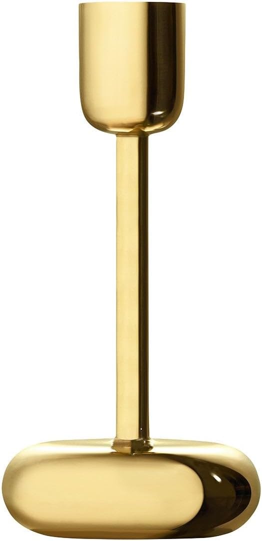 Iittala Nappula Brass Candle Holder 183mm