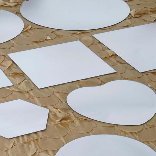 Efavormart 16 PCS - 12" Square Glass Mirror Table Centerpiece, Hanging Wall Decor