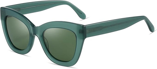 ZENOTTIC Retro Polarized Sunglasses Women - Oversized Cat Eye Trendy Glasses UV Protection - for Beach,Hiking,Party ZS6243