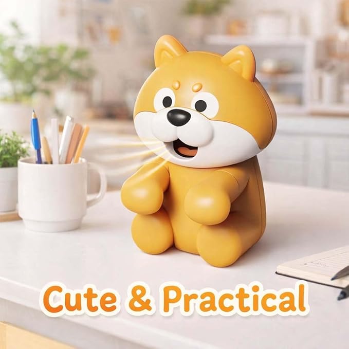 YTEDAK Mini Food Cooling Fan – Clip-On Fan for Hot Drinks, Cute Bear-Shaped Air-Blowing Cooling Tool, Reusable & Portable Hot Water Cooler for Home & Office