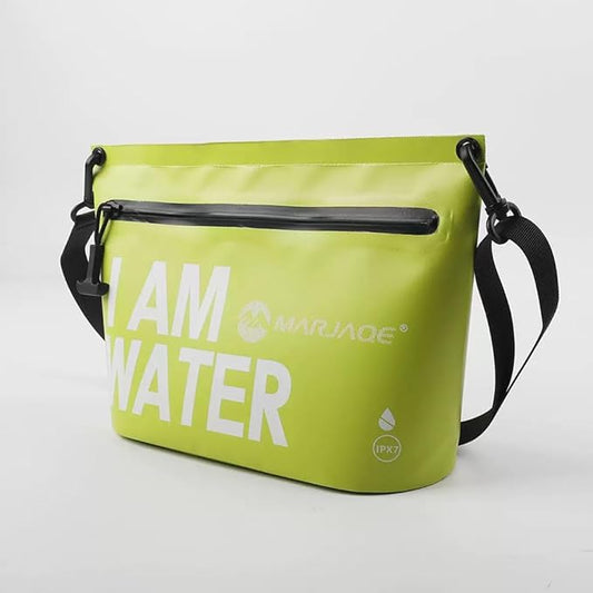 IPX7 Waterproof Dry Bag 2.5L Floating PVC Dry Sack with Waterproof Zipper Shoulder Strap for Kayaking Swimming Beach Travel Boating Camping Hiking Canoeing Paddleboarding Water Sports (green)