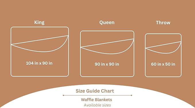 Organic Cotton Waffle Blanket Queen Size (90" x 90") Lightweight, Breathable and Soft, Luxurious Best Waffle Blankets All-Season - Summer, Spring, Winter (Grey)