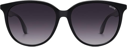 SOJOS Square Polarized Sunglasses for Women Men Vintage Style Larger Fit Shades SJ2642