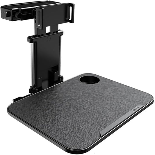 Vpswekans Car Table Multifunctional Folding Desk, Seat Back Laptop Desk and Food Tray for Car Travel, Car Seat Back Portable Tray with Tablet Holder or Mobile Phone Holder(B)