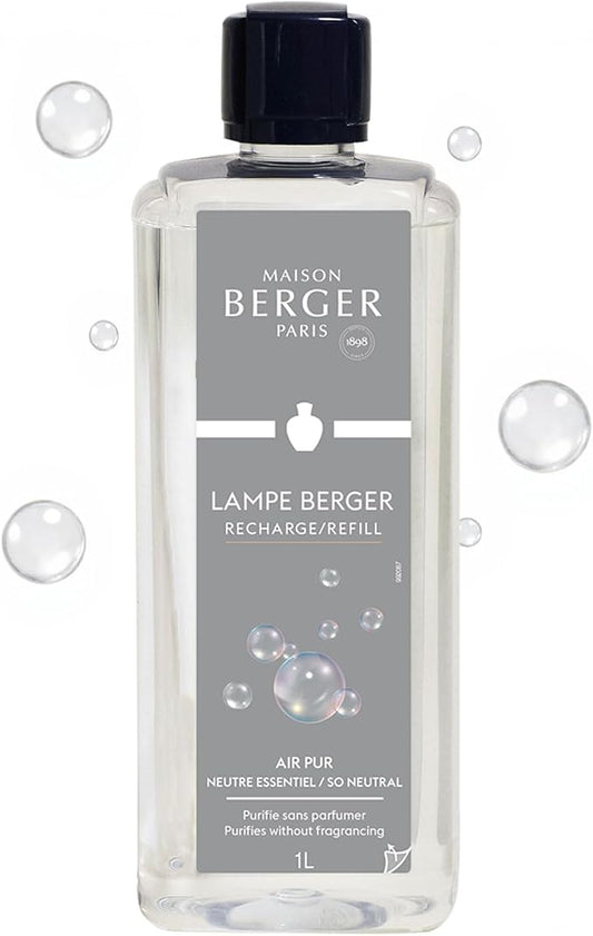 MAISON BERGER - Air Pur So Neutral - Lampe Berger Fragrance Refill for Home Fragrance Oil Diffuser - Air Freshener - 33.8 Fluid Ounces - 1 Liter