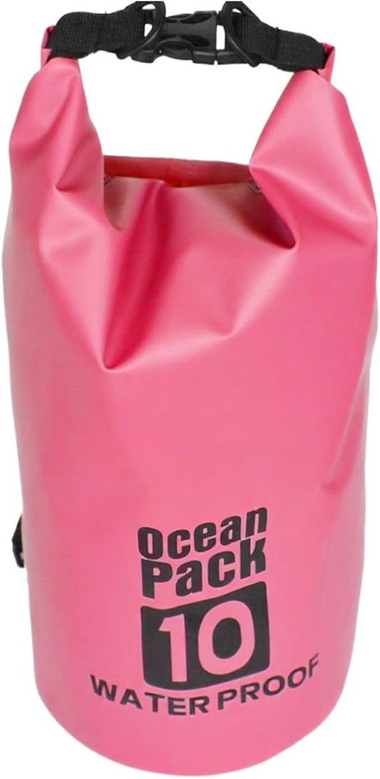 Dry Bag - Roll Top Lightweight Sack, Waterproof Storage Drybag, Secure Seal with Adjustable Strap, Adventure Accessory for Hiking Camping Swimming Fishing Boating Water Sports
