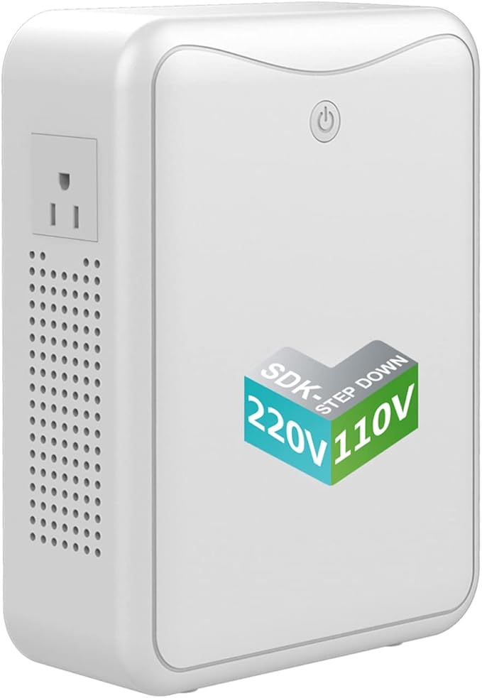 220v to 110v Step Down Transformer 1000W Power Voltage Converters, No Noise, Suit for Coffee Machines, Rice Cookers and Other Kitchen Appliances，Using US and Japan Appliance in Asia or Europe