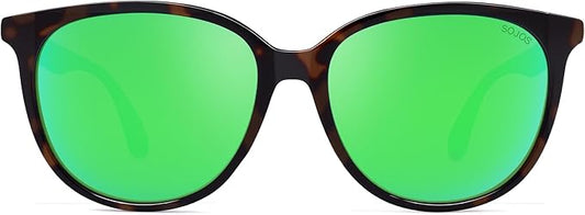 SOJOS Square Polarized Sunglasses for Women Men Vintage Style Larger Fit Shades SJ2642