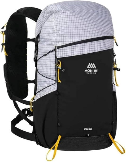AONIJIE 30L Large Multipurpose Backpack for Travel, Hiking, Commuting, Sports & Work - Durable, Lightweight Daypack (White)