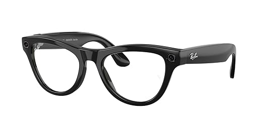 Ray-Ban Meta (Gen 1), Skyler, Shiny Caramel | Smart AI Glasses for Men, Women-12 MP Camera, Open-Ear Speakers for Audio, Video Recording and Bluetooth-Transitions® Amethyst Lenses-Wearable Technology