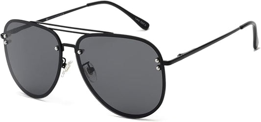 Trendy Oversized Aviator Sunglasses for Women 2025, Cute Retro Aviator Sun Glasses UV Protection Big Shades VF2203