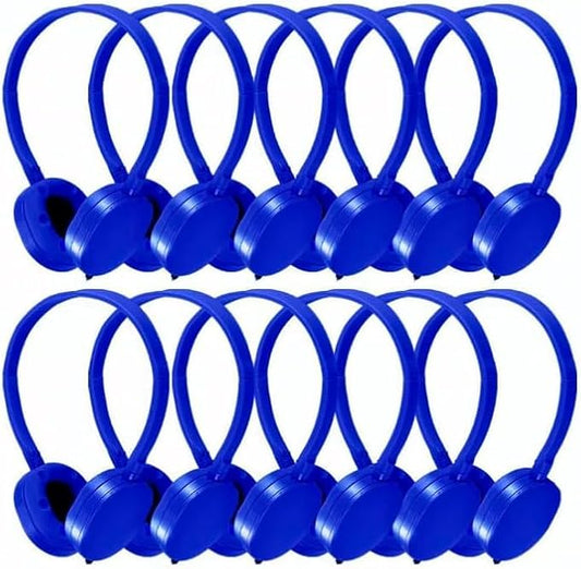 Bulk Headphones 100 Pack for Kids School Classroom, Wholesale Wired Durable Headphones Class Set for Students Children Toddler Boys Girls Teens and Adult (HY104, 100 Blue)