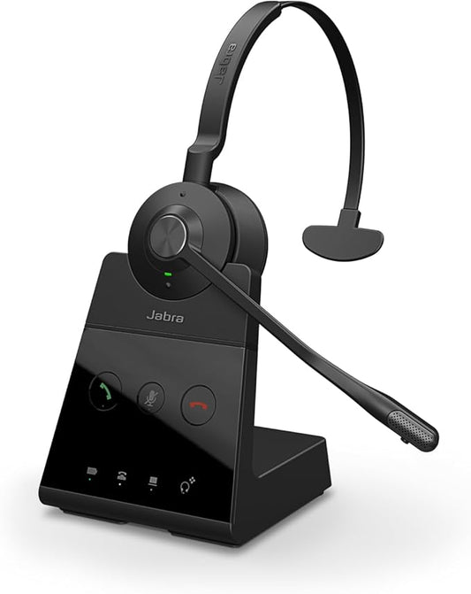 Jabra Engage 65 SE (Second Edition) Wireless Headset, Single-Ear – Telephone Headset with Industry-Leading Wireless Performance, Advanced Noise-Cancelling Microphone, All Day Battery Life - Black