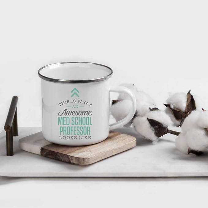 Andaz Press 11oz. Stainless Steel Campfire Coffee Mug Gift, This is What an Awesome Med School Professor Looks Like, 1-Pack, Birthday Gift Ideas Coworker Him Her, Includes Gift Box