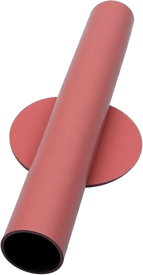 Adhesive Metal Wall Vase Holder - Decorative Tube for Dried/Faux Floral Display, Rust-Resistant Home & Office, Dining Room Also Suitable for Cemetery Memorial Display Decor (2 PCS Pink)