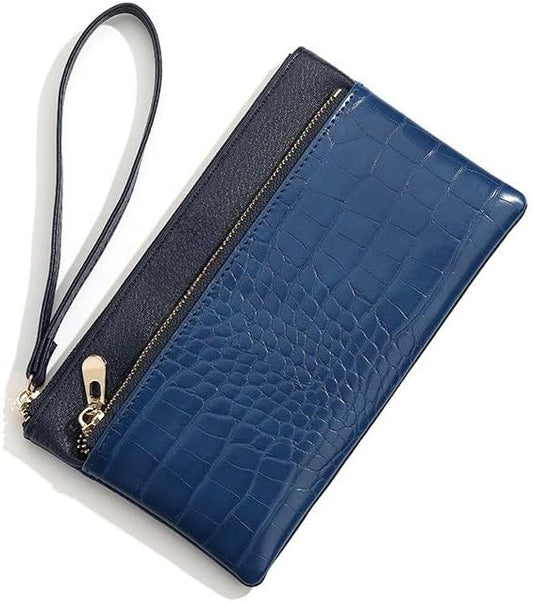Genuine Leather Wristlet Clutch Purse for Women with RFID Blocking Small Crossbody Bag Shoulder Handbag Ideal Gift for Women