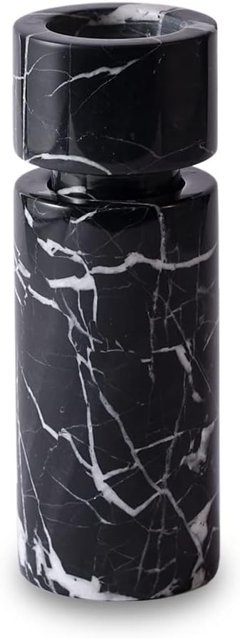 Candle Holder Real Luxurious Natural Marble Candlestick Holder for Wedding Dinning Party, Candle Stand for Scented Candle, Candlestick, Taper Candle Pillar Candle, Tealight Candles (A Style)