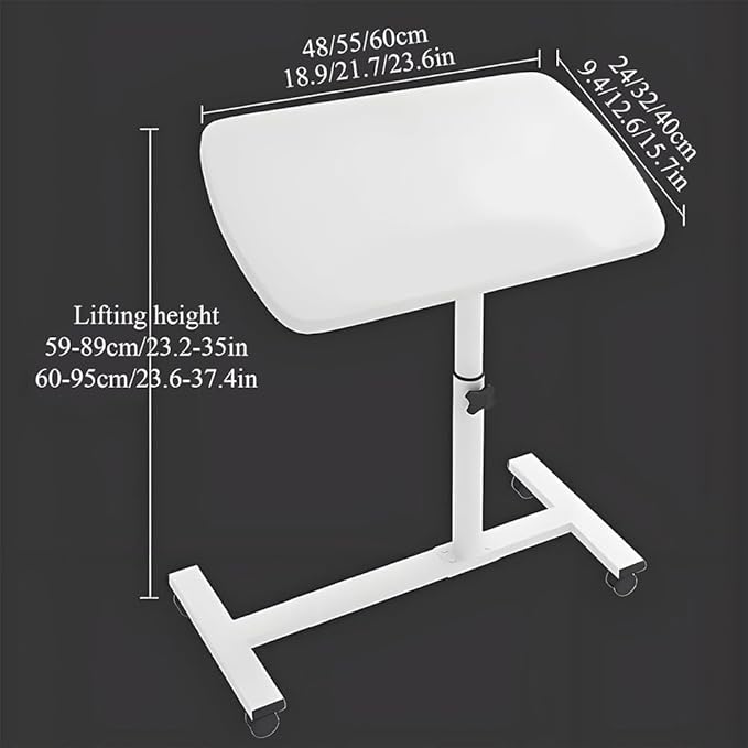 Portable Car Seat Tray Table, Multi-Functional Foldable Car Desk, RV Folding Table, Desk Computer Workstation for Motorhome, Car Computer Desk for Working, Eating (Black, 23.6" Lx15.7 W/60x40cm)