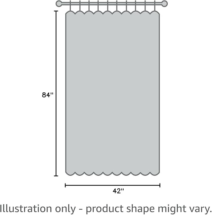 ECLIPSE Kendall Modern Blackout Thermal Rod Pocket Window Curtain for Bedroom or Living Room (1 Panel), 42" x 84", Slate