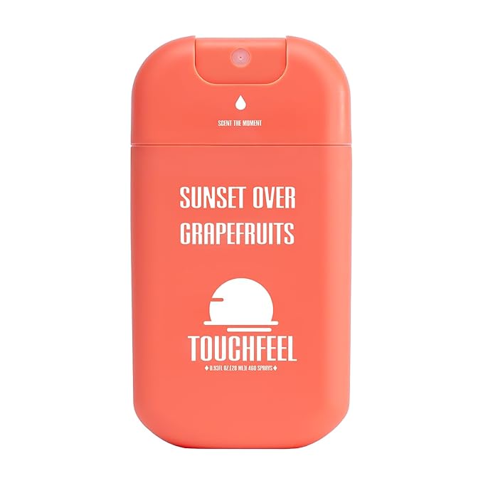 Power Mist Hand Sanitizer Spray, Scented Hydrating Hand Sanitizers Travel Size Refillable, Pocket Portable 1-Pack (Sunset over Grapefruits) 0.93Fl Oz 460-Sprays Each