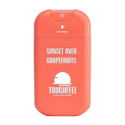 Power Mist Hand Sanitizer Spray, Scented Hydrating Hand Sanitizers Travel Size Refillable, Pocket Portable 1-Pack (Sunset over Grapefruits) 0.93Fl Oz 460-Sprays Each
