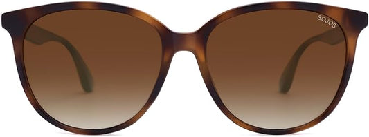 SOJOS Square Polarized Sunglasses for Women Men Vintage Style Larger Fit Shades SJ2642
