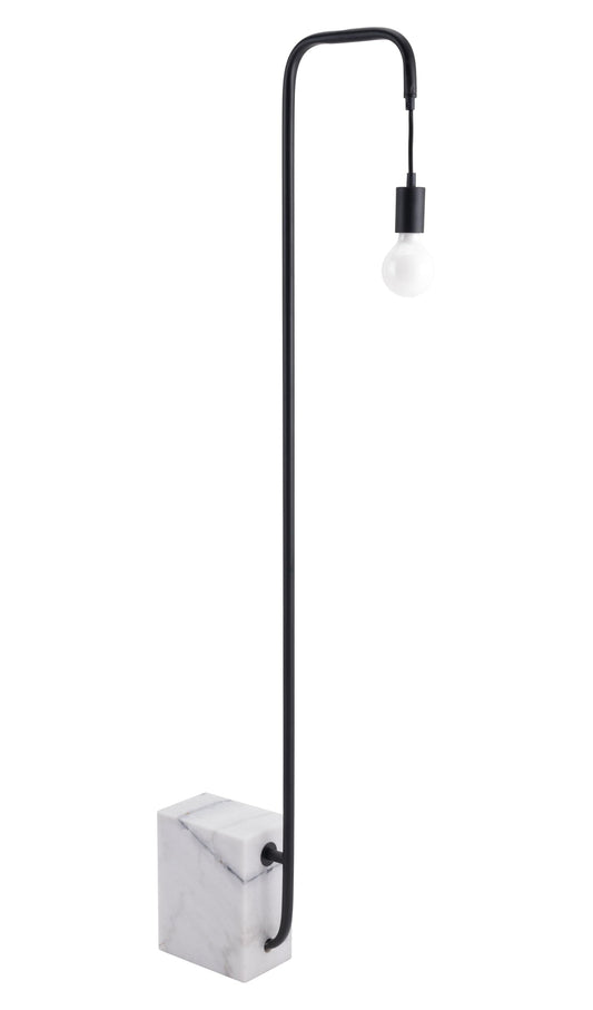 Zuo Lancia Floor Lamp, Black, Model 56103, Foam Material