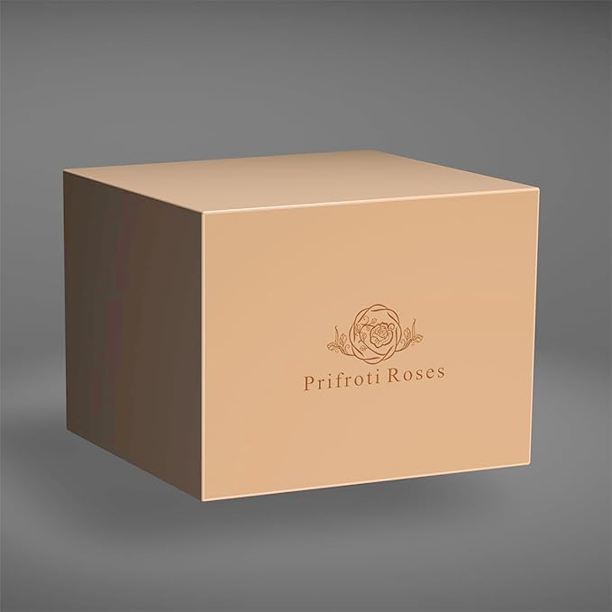 27 Flowers in a Luxury Suede Box, Birthday Gifts for Women, Preserved Flowers, Mothers Day Roses Gift for Mom, Champagne