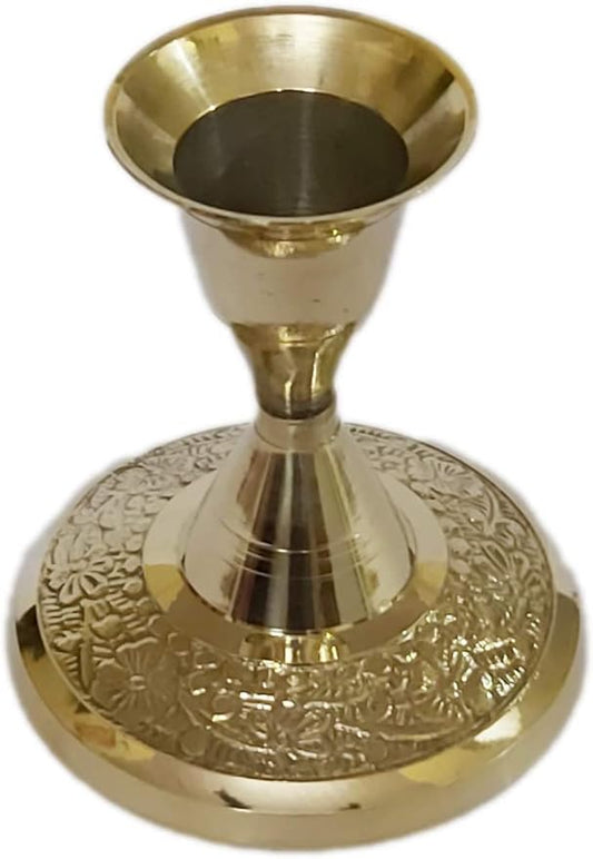 Brass Candle Stand Living Room Candlestick Holder for Table Candle Holders Candle Holder Stand Metal Pillar Wedding Gift Centerpiece Candle Holders (2.5 inches)