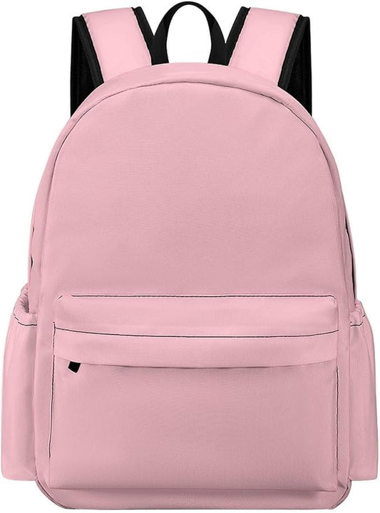 Pink Backpack Adult Travel Daybag for Women Men College Backpack for Vacation Hiking Camping Bag