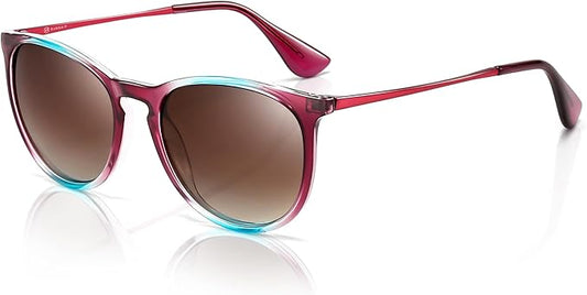 SUNGAIT Premium Vintage Round Sunglasses for Women Men Classic Retro Trendy Style