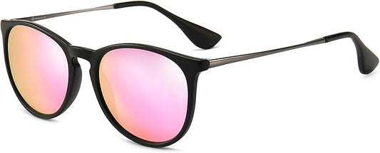 SUNGAIT Premium Vintage Round Sunglasses for Women Men Classic Retro Trendy Style