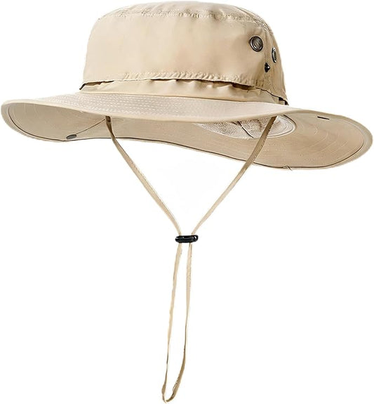 Plus Size XL XXL Sun Hats for Men Bucket Boonie UV Protection UPF50+ Waterproof Wide Brim Foldable Fishing Beach