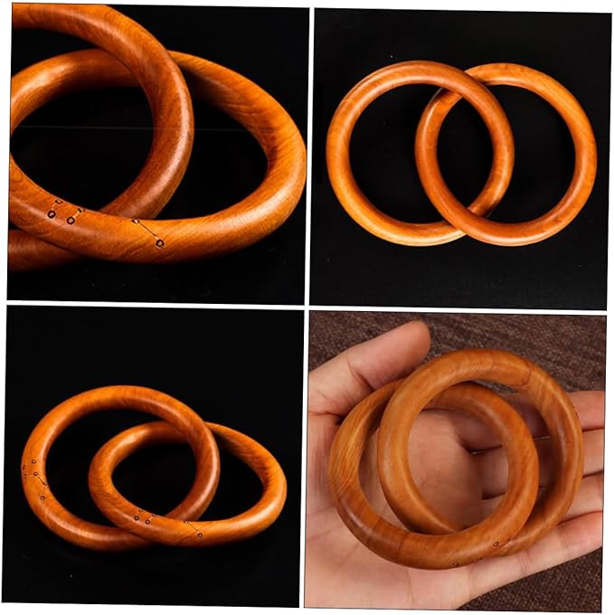 LIFKOME Wooden Link Chain Decor Minimalist Home Decor Jujube Wood Ornaments Bohemian Style