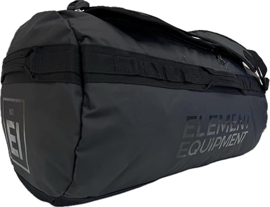 Element Equipment Trailhead Duffel Bag Shoulder Straps Waterproof Black/Black Large