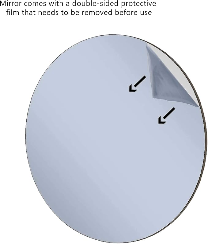 Marketing Holders Acrylic Mirror Round Circles 19 Inch Flat for DIY Crafts Wall Safer Light Weight Plastic Center Piece Wedding Events Table Tops Replacement Bathroom