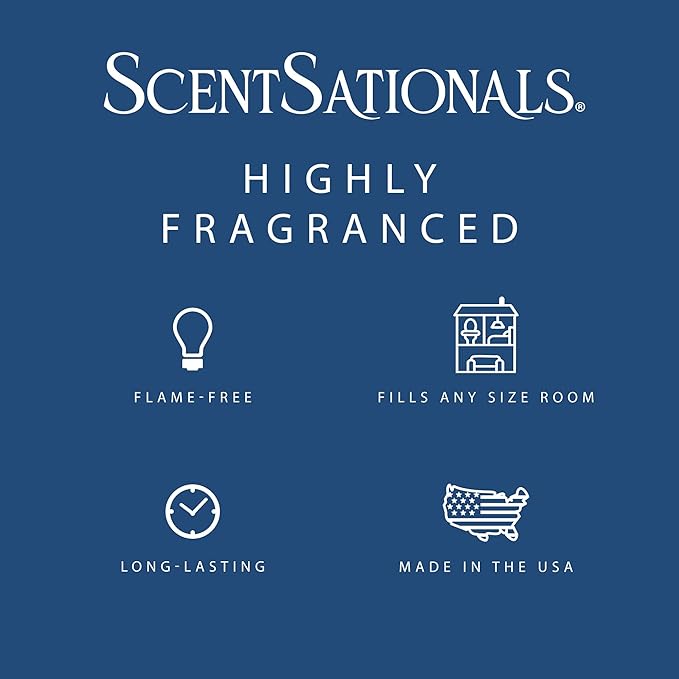 Scentsationals Wax Melts, Wax Cubes Strong Scent - Vanilla Bean - Long Lasting Scented Wax Melts for Warmer, 10oz (24-Cubes)