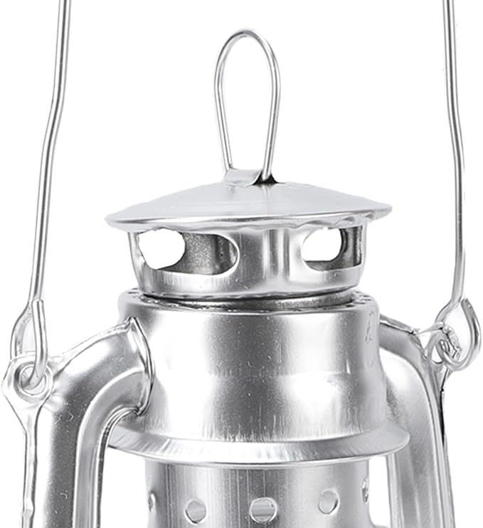 Diydeg Kerosene Lantern, Retro Oil Lamp with Large Capacity Oil Tank and Wick for Indoor Outdoor Use, Vintage Hanging Iron Lantern for Camping Emergency Decoration